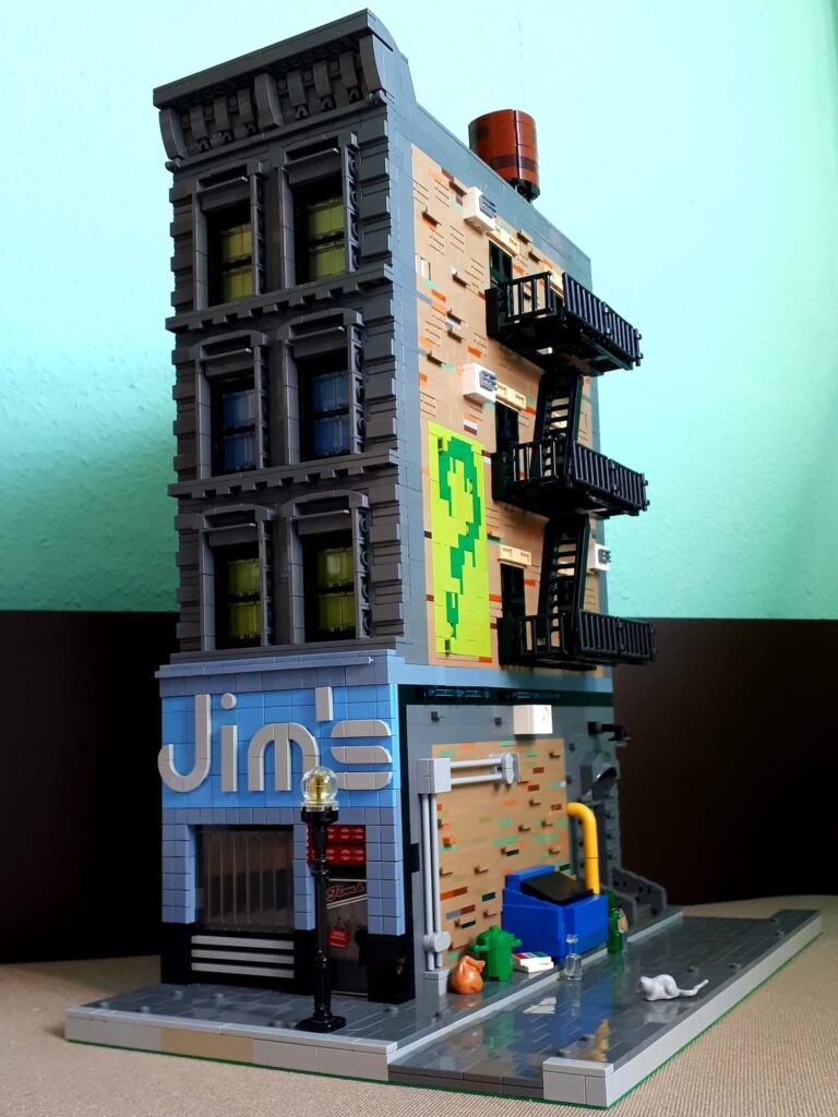 Überragendes LEGO Modular Building: Gotham City ruft! - zusammengebaut