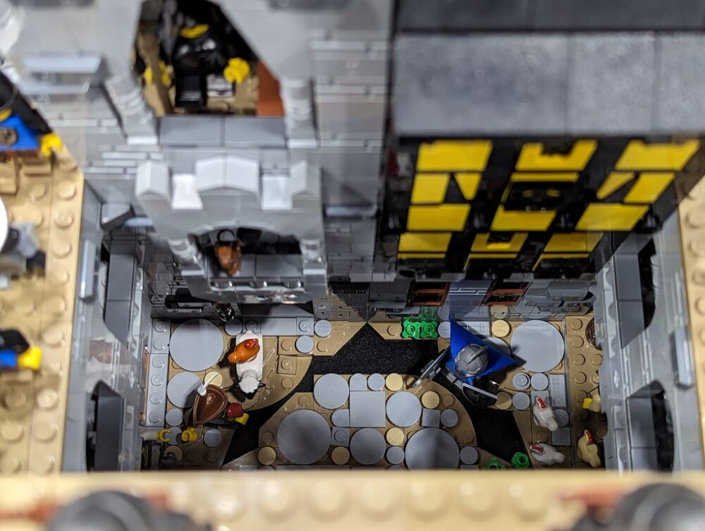 LEGO Festung aus der Vogelperspektive