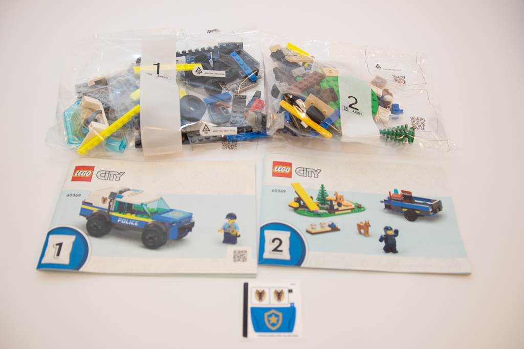 LEGO City 60369 Mobiles im zusammengebaut Review Polizeihunde-Training 