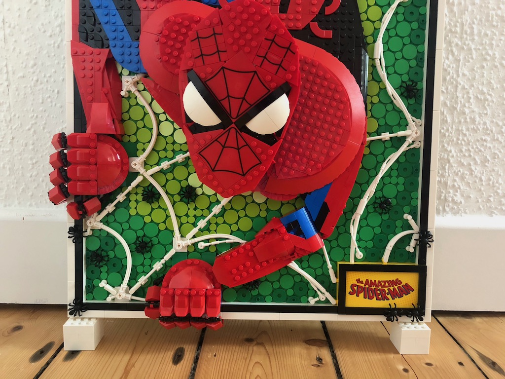 LEGO Art 31209 The Amazing Spider-Man, untere Hälfte