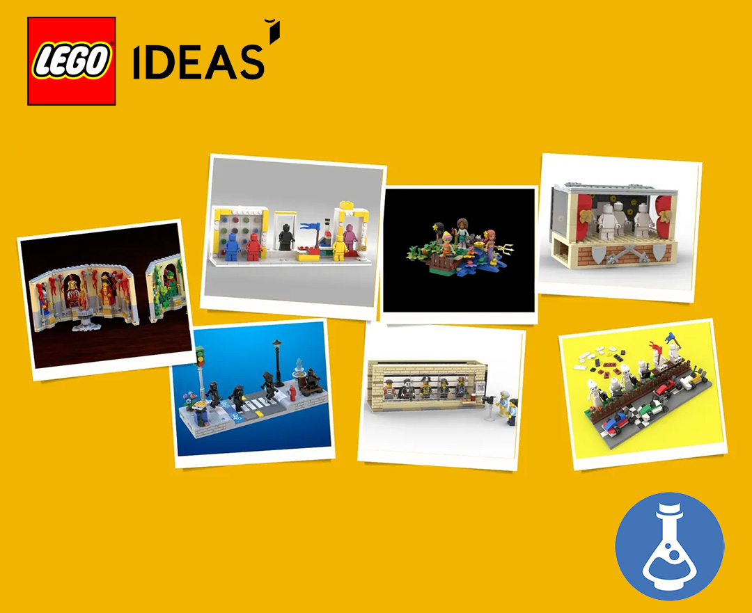 Sieben kleine LEGO Fan-Modelle zum Nachbauen