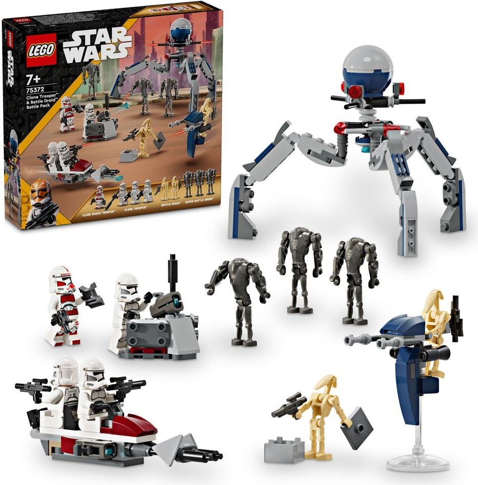 LEGO Star Wars 75372 Clone Trooper & Battle Droid Battle Pack: Neue Superkampfdroiden!
