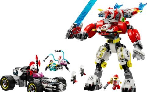 LEGO 71497 DREAMZzz Coopers Tiger-Mech und Zero's Hot Rod Auto