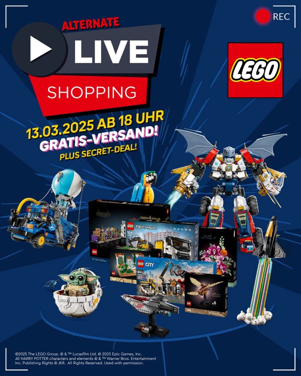 LEGO Alternate Live Shopping am 13. März 2025