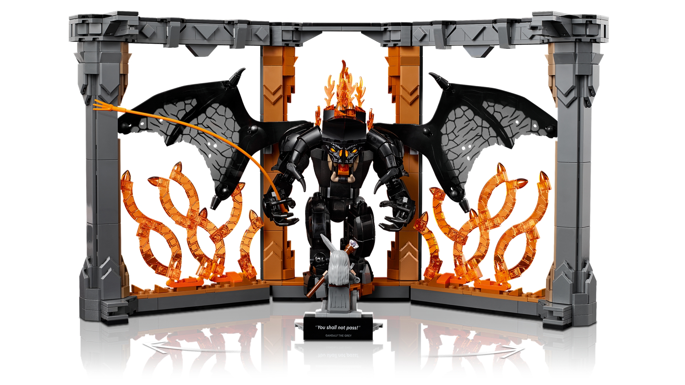 LEGO Icons 10367 Der Herr der Ringe: Balrog-Bücherstütze