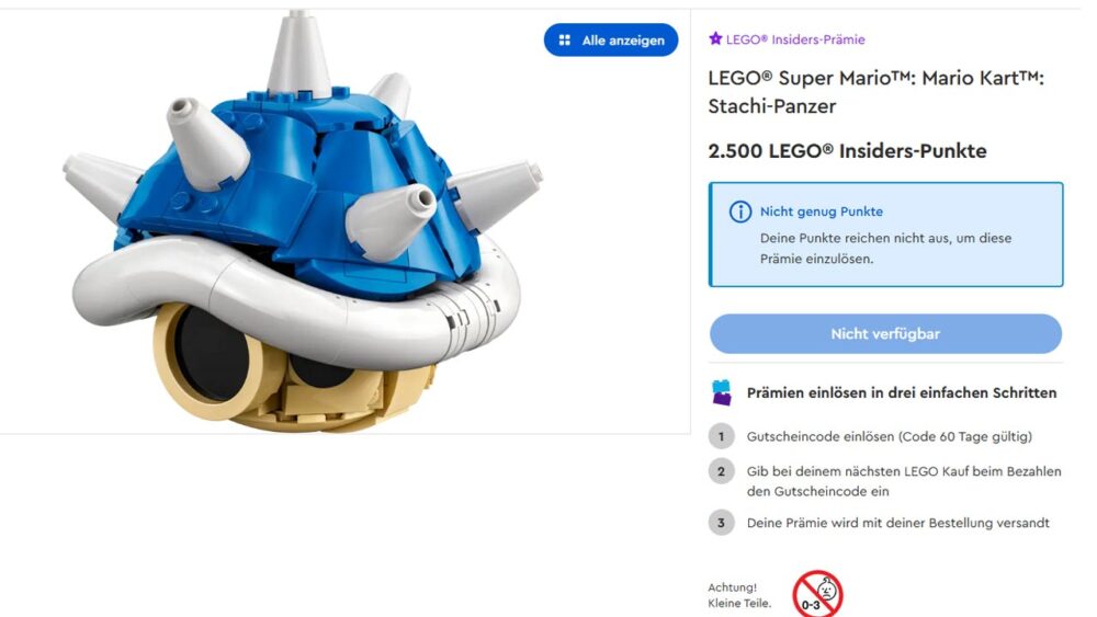 LEGO Super Mario 40787 Mario Kart Stachi-Panzer