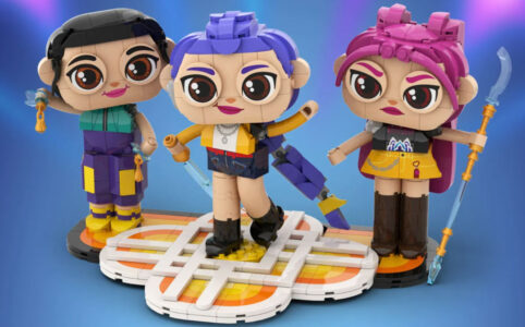 K-Pop Demon Hunters: Huntrix Stylized Brick-Built Figures