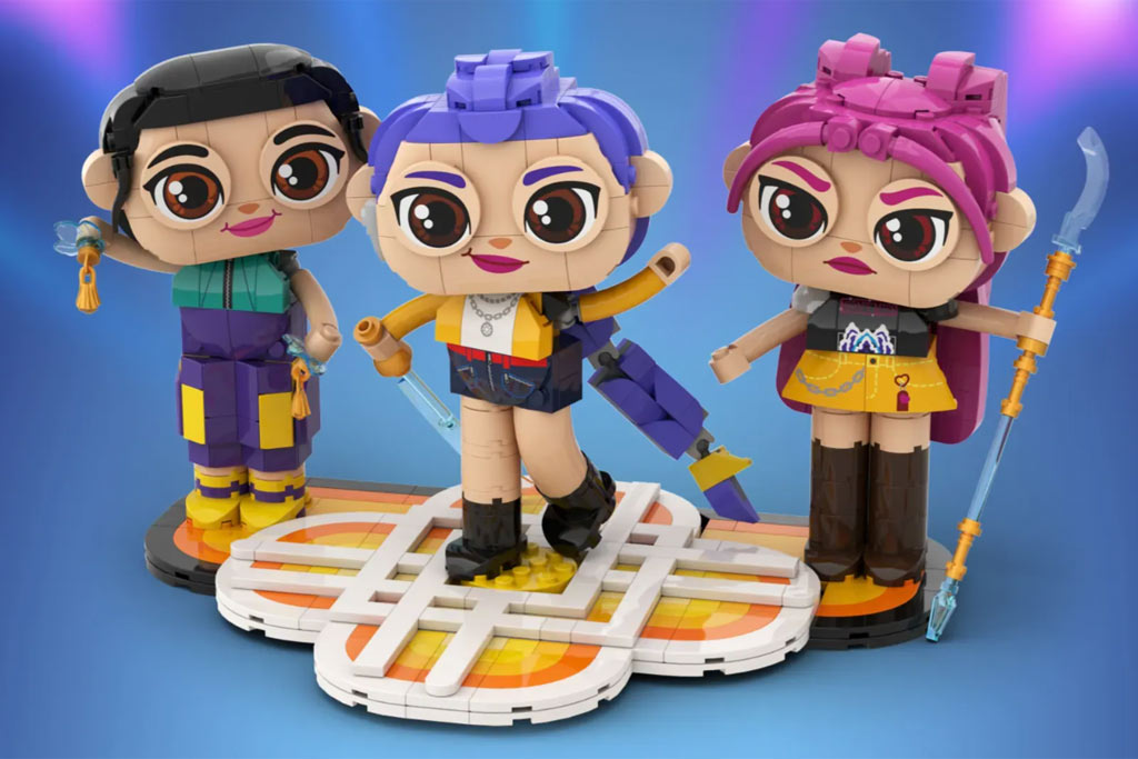 K-Pop Demon Hunters: Huntrix Stylized Brick-Built Figures