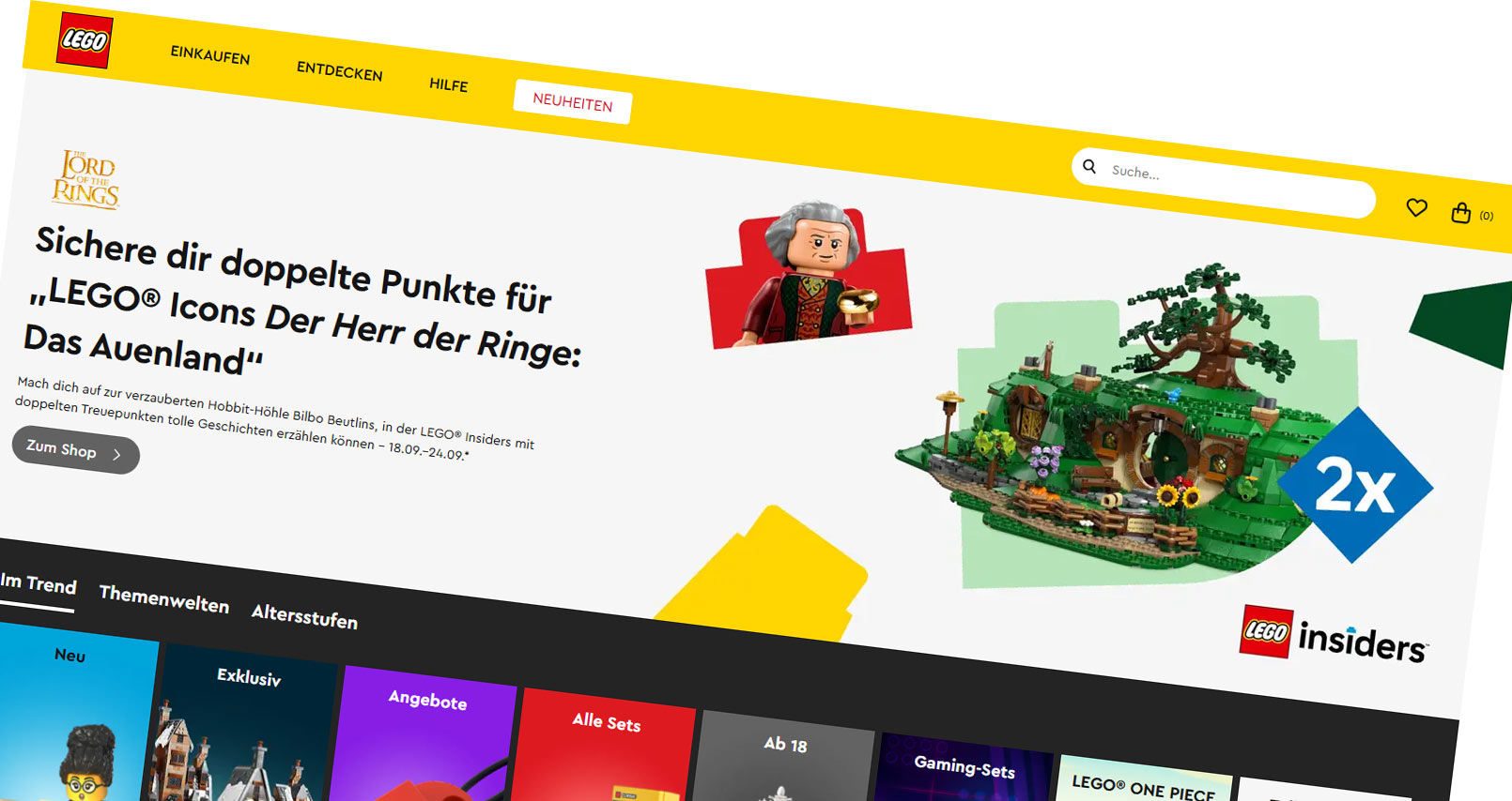 LEGO Online Shop: Ohhh, wie war das schön...
