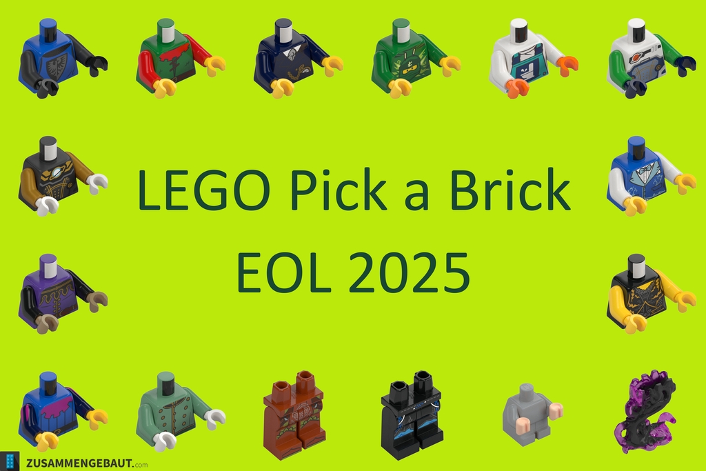 Pick a Brick EOL 2025: Minifiguren-Torsi und Beine
