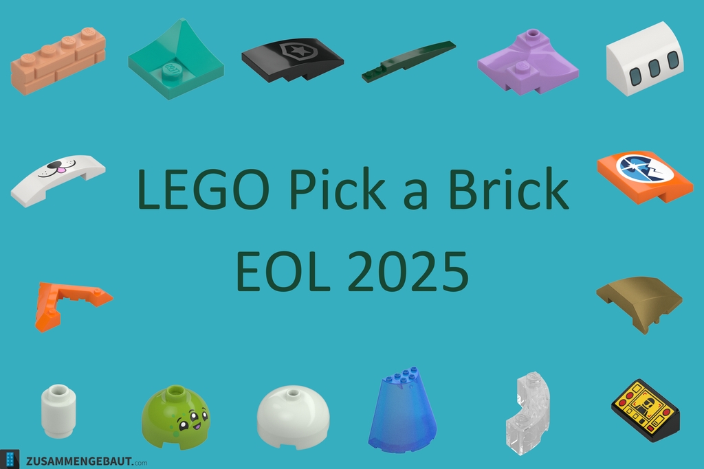 Pick a Brick EOL 2025: Steine, Rundsteine und Schrägsteine