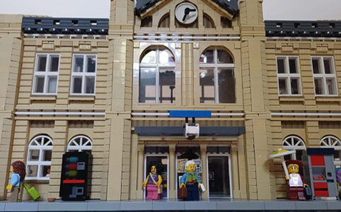 Modularer LEGO Bahnhof