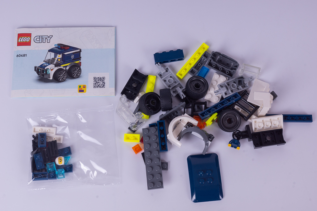 LEGO City 60481 Coole Flitzer – Polizei-Truck: Setumfang