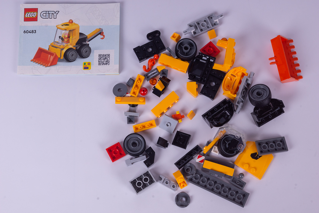 LEGO City 60483 Coole Flitzer – Radlader: Setumfang