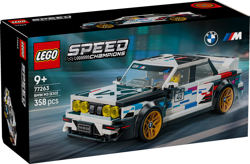 LEGO Speed Champions 77263 BMW M3 E30 F hrt Im August Vor LEGO Speed Champions 77263 BMW M3 E30 F hrt Im August Vor