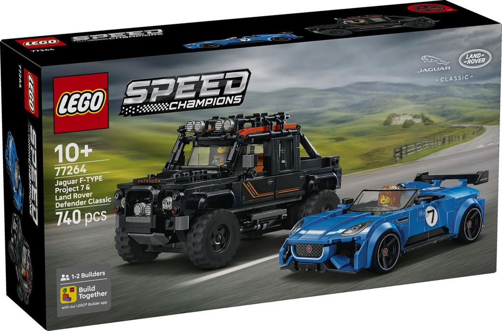 LEGO Speed Champions 77264 Jaguar F-Type Project 7 & Land Rover Defender Classic