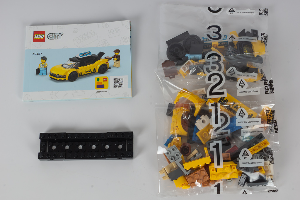 LEGO City 60487 Gelbes Taxi: Setumfang