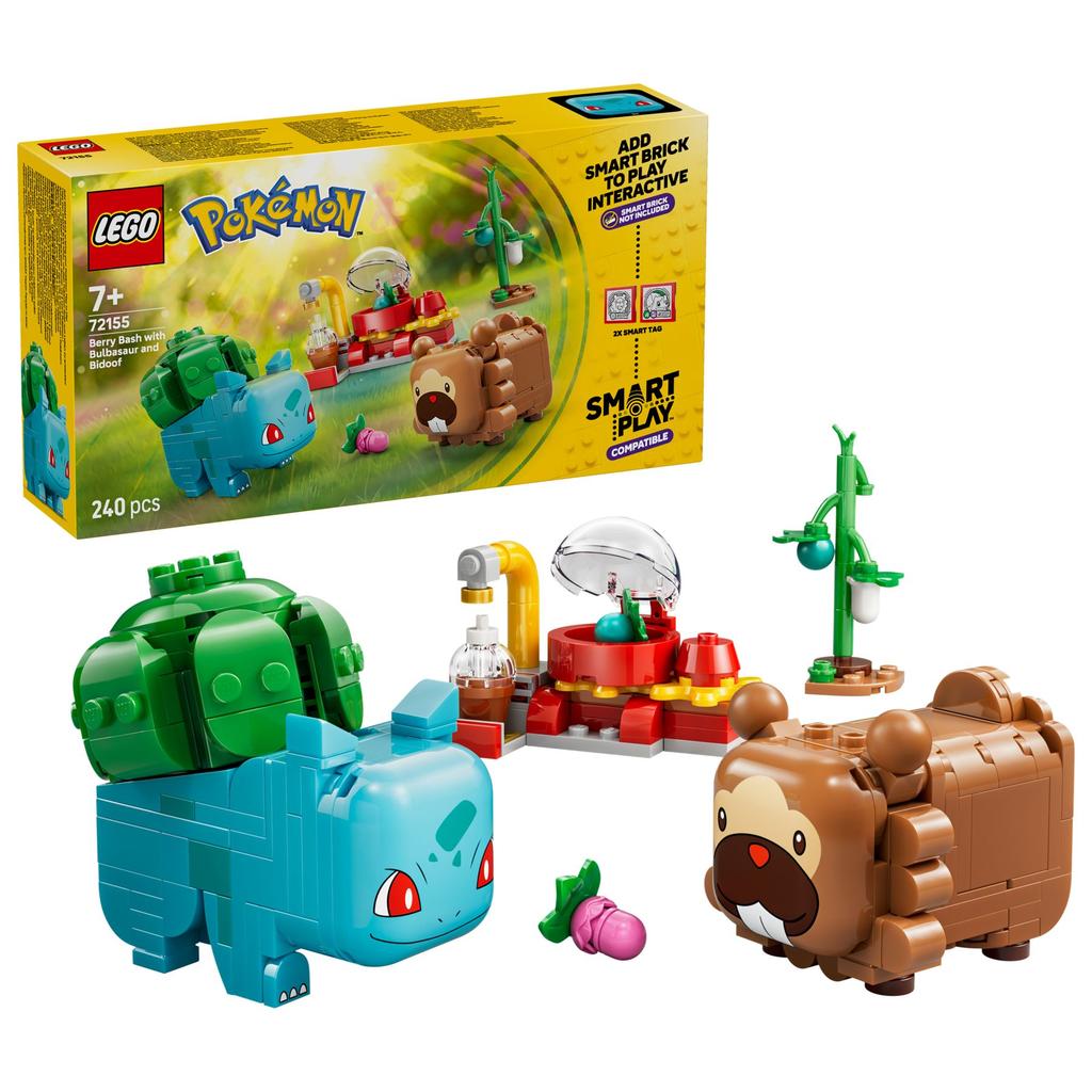 LEGO Pokémon 72155 SMART Play: Beerenfete mit Bisasam und Bidiza