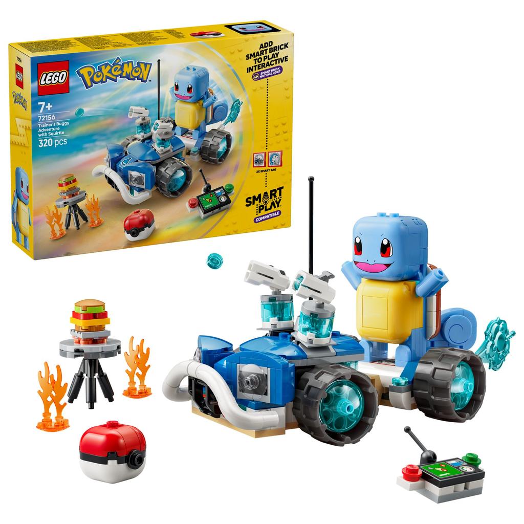 LEGO Pokémon 72156 SMART Play: Trainer-Buggyabenteuer mit Schiggy