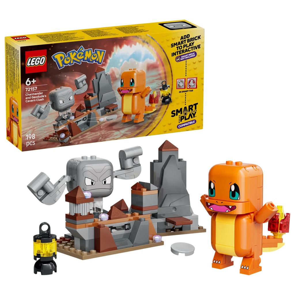 LEGO Pokémon 72157 SMART Play: Glumandas und Kleinsteins Höhlenduell