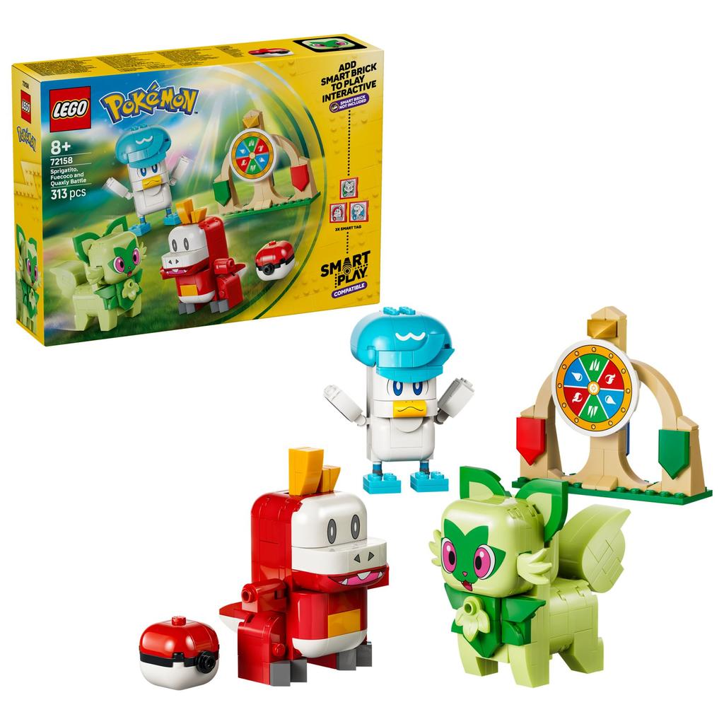 LEGO Pokémon 72158 SMART Play: Showdown mit Felori, Krokel und Kwaks