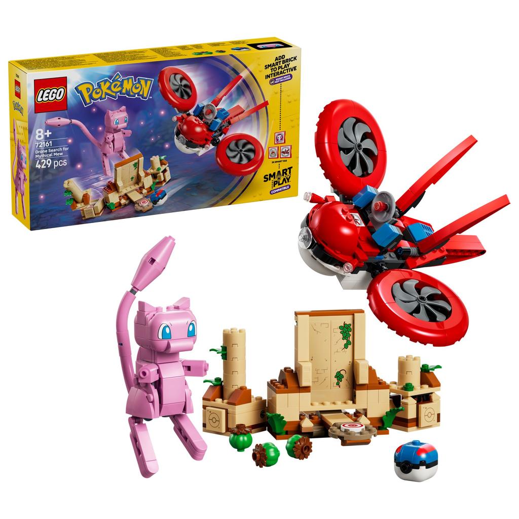LEGO Pokémon 72161 SMART Play: Drohnensuche nach einem Mysteriösen Mew