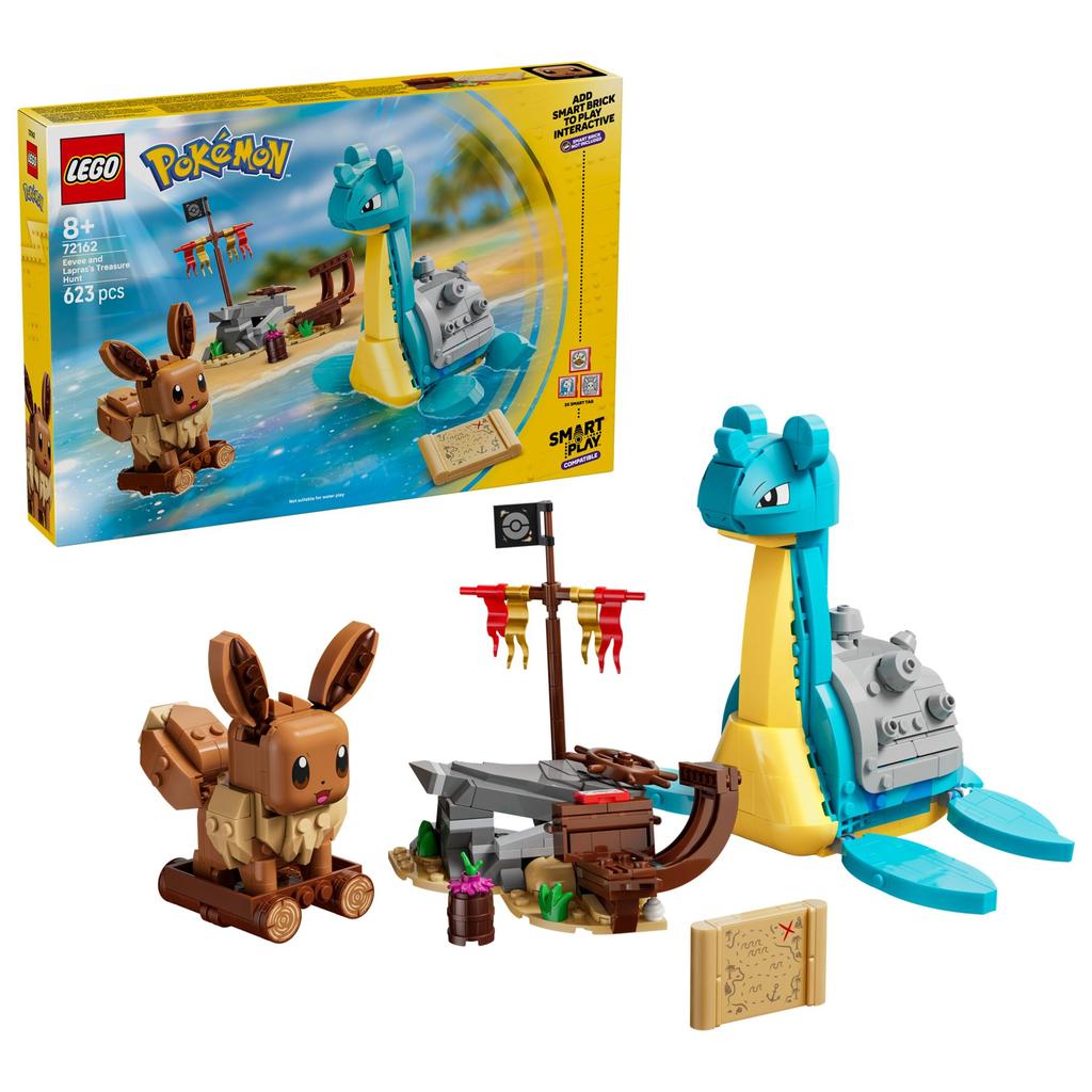 LEGO Pokémon 72162 SMART Play: Evoli und Lapras auf Schatzsuche
