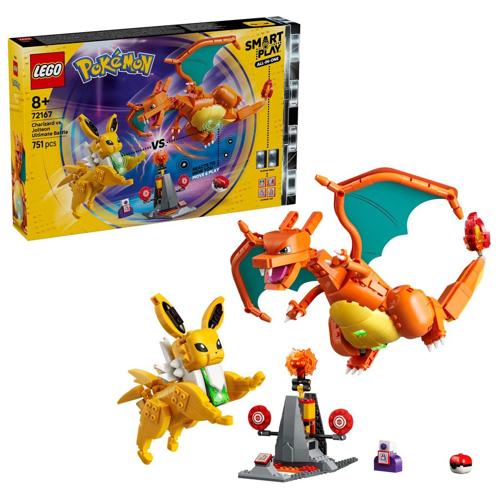 LEGO Pokémon 72167 SMART Play: Ultimativer Showdown zwischen Glurak und Blitza