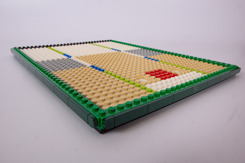 LEGO Wicked 75685 Emerald-City-Wandkunst: Hintergrund und Rahmen
