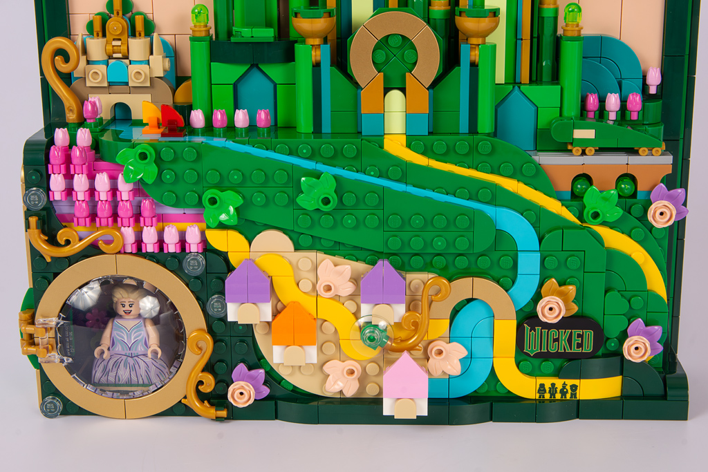 LEGO Wicked 75685 Emerald-City-Wandkunst: Unteres Drittel