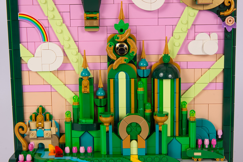 LEGO Wicked 75685 Emerald-City-Wandkunst: Mittleres Drittel