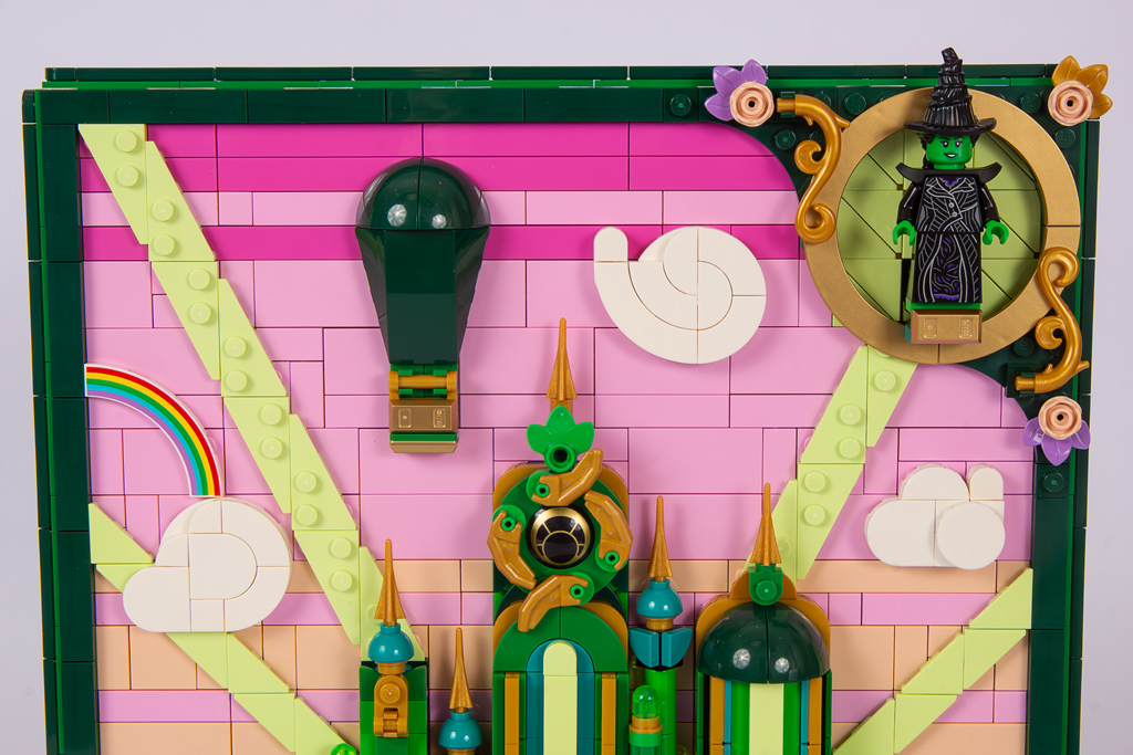 LEGO Wicked 75685 Emerald-City-Wandkunst: Oberes Drittel