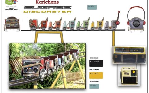 Neue Achterbahn für das Karls Erlebnis-Dorf in Oberhausen